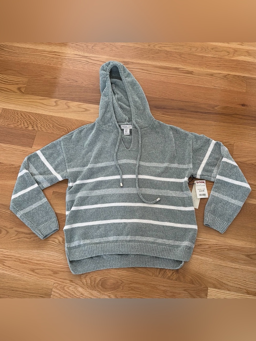 Soft Knit Hooded Chenille Sweater | XS